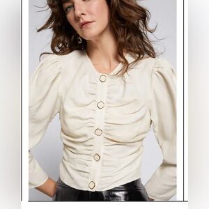 Balloon Sleeve '80s Style Blouse